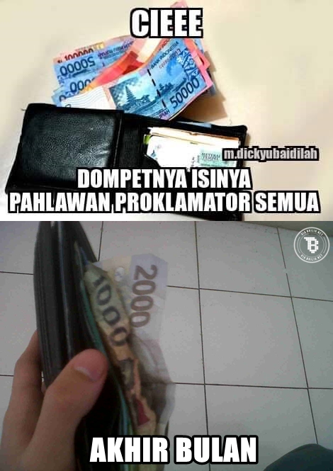 meme awal akhir bulan © 2016 brilio.net