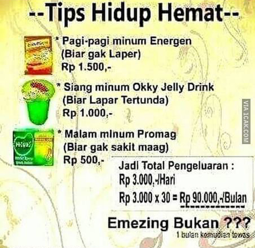 meme awal akhir bulan © 2016 brilio.net