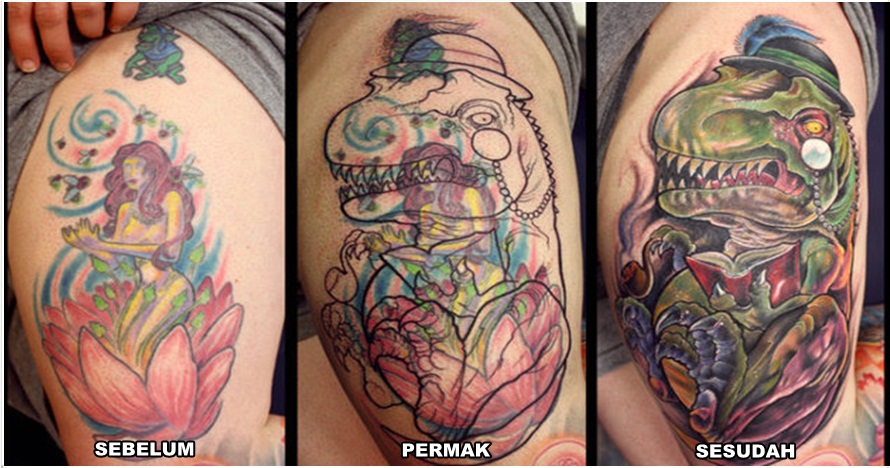 16 Foto before-after permak tato ini bikin kagum, artistik banget