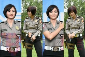Cantiknya Bripda Ricca, bikin cowok pengen ditilang tiap hari, aw!