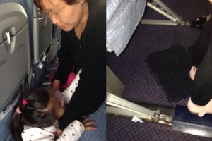 Nenek ini suruh cucunya pipis di lantai pesawat, duh joroknya!