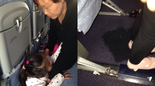 Nenek ini suruh cucunya pipis di lantai pesawat, duh joroknya!