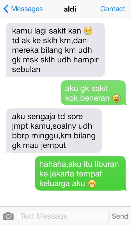24 SMS Pengorbanan pacar © 2016 brilio.net/Baper 24 SMS Pengorbanan pacar © 2016 brilio.net/Baper
