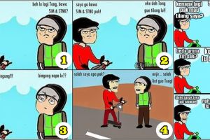 21 Komik strip super kocak kisah Otong dan Pak Polisi, dijamin ngakak!