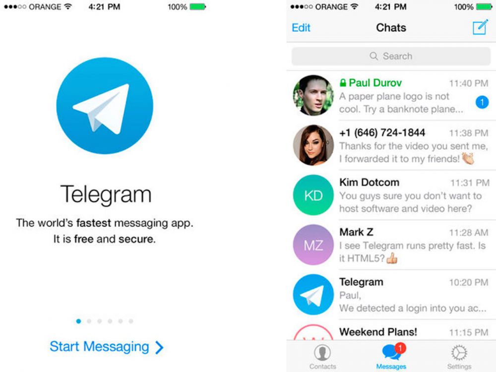 Story Aplikasi Telegram