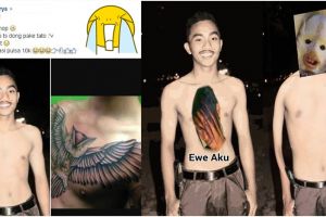 Pria ini minta fotonya diedit pakai tato, hasilnya malah bikin ngakak!
