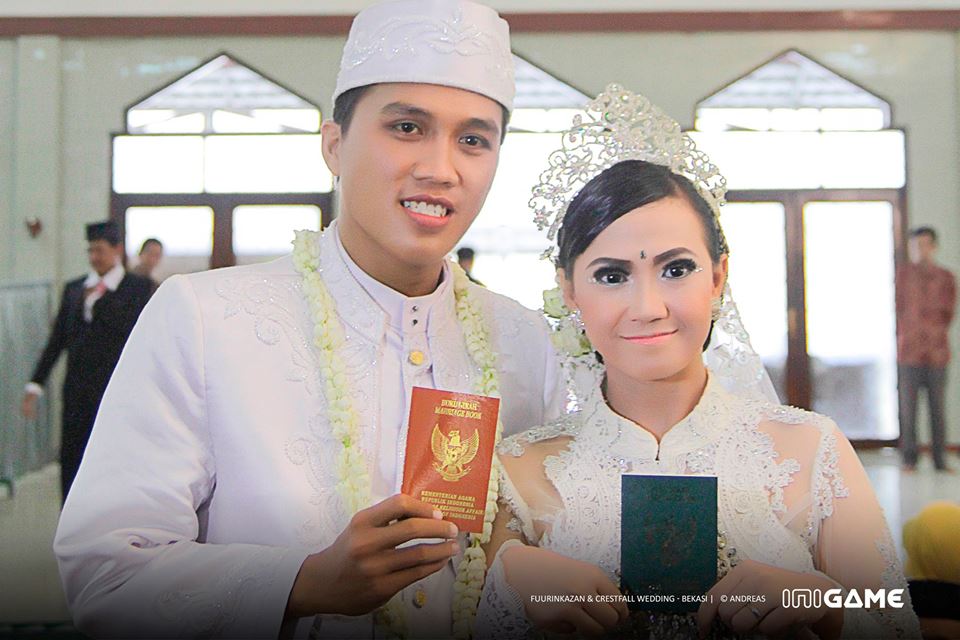 Bahagianya pasangan ini, menikah karena sama-sama suka main game DotA