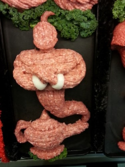 WOW - Penjual daging ini bentuk aneka karakter dari daging cincang © 2016 brilio.net