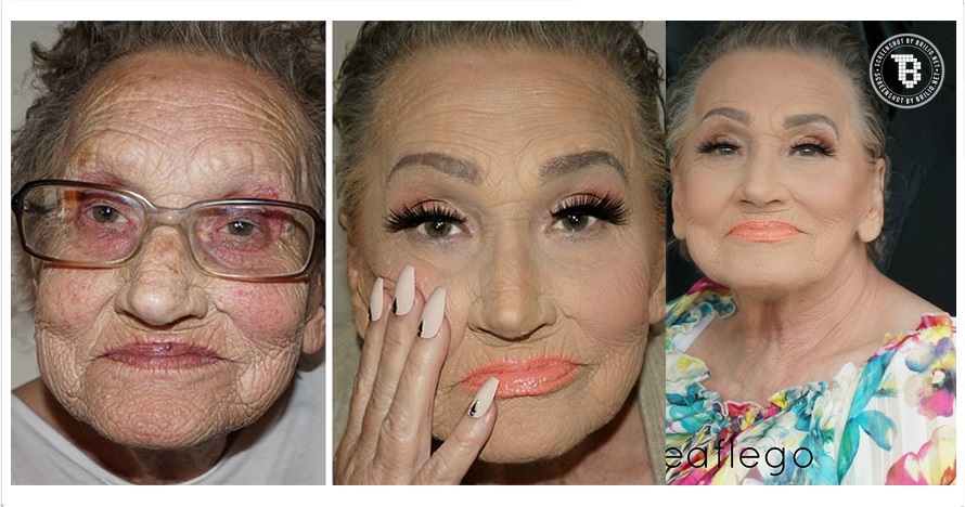 Berkat makeup, wajah nenek 80 tahun ini bikin cewek-cewek iri!