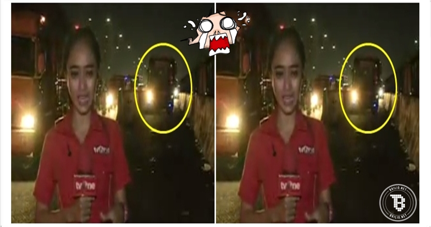 Fokus di depan kamera, reporter tvOne nyaris ditabrak bus, waduh!