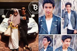 Abi, anak almarhum Uje yang ganteng abis dan kini jadi member boyband