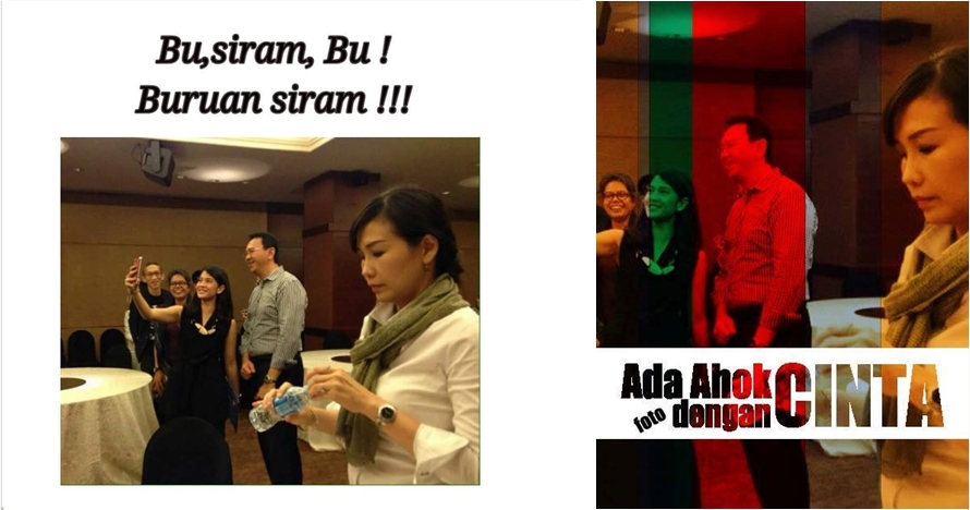 Selfie Ahok bareng 'Cinta' jadi candaan netizen, ada yang cemburu!