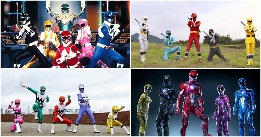 23 Perubahan kostum Power Rangers dari masa ke masa, kamu suka mana?