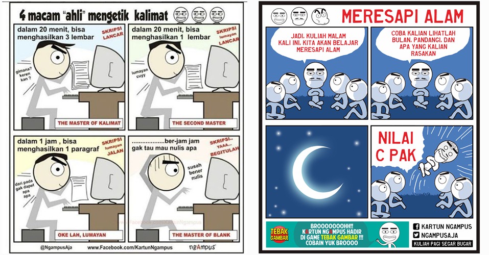 24 Komik strip kocak 'Kartun Ngampus', bikin kamu rindu masa kuliah!