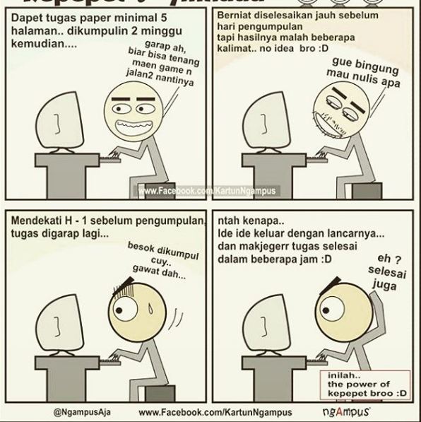komik strip kartun ngampus © 2016 brilio.net
