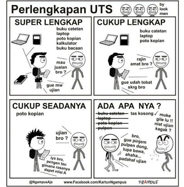 komik strip kartun ngampus © 2016 brilio.net