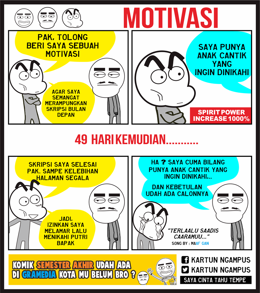 komik strip kartun ngampus © 2016 brilio.net