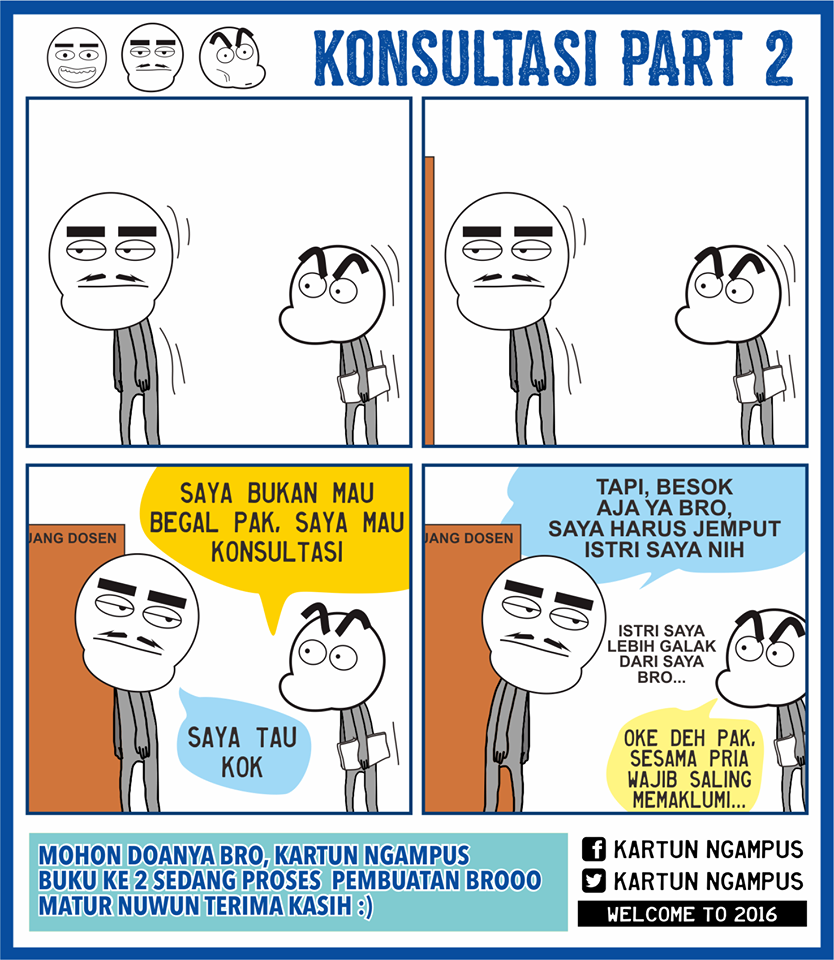 komik strip kartun ngampus © 2016 brilio.net