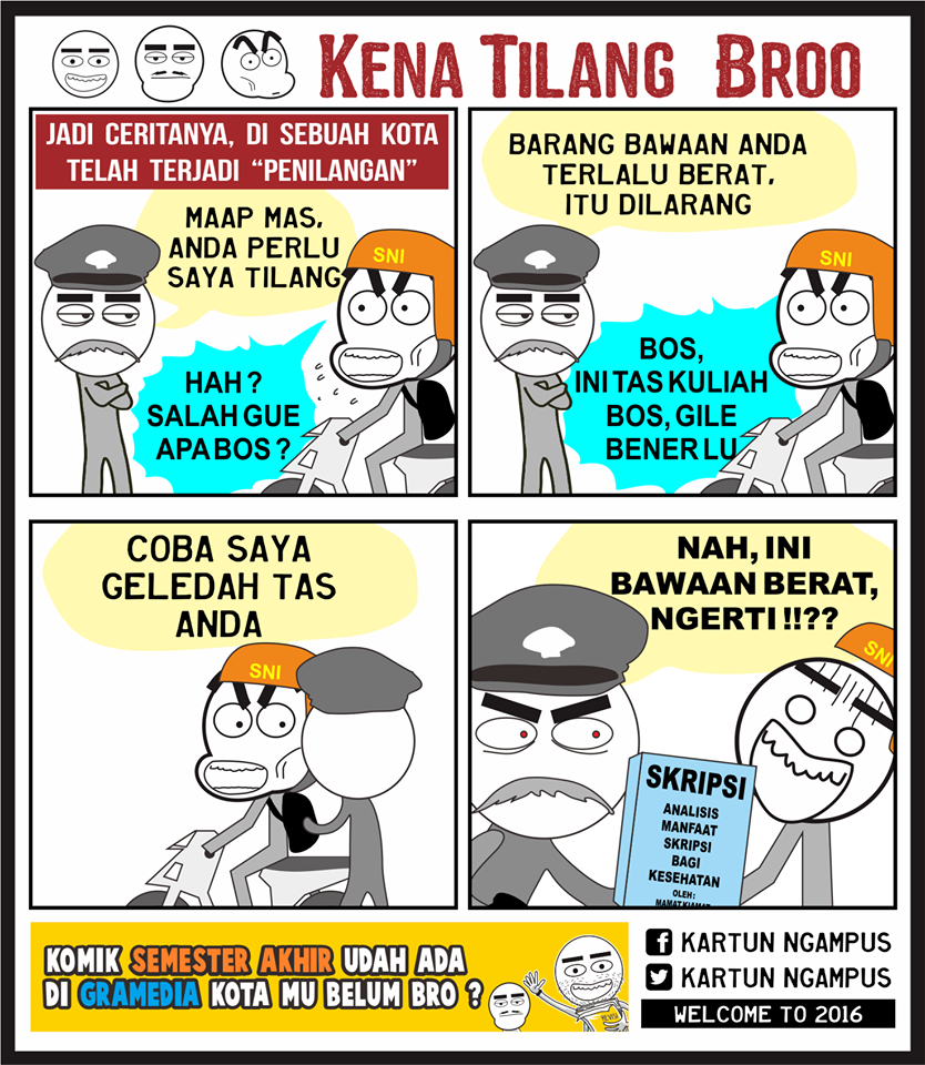 komik strip kartun ngampus © 2016 brilio.net