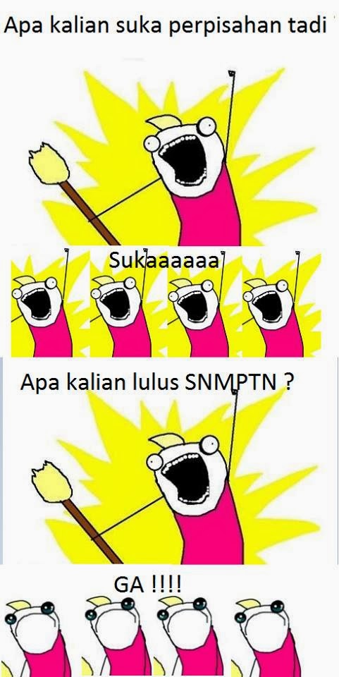 meme SNMPTN kocak © 2016 brilio.net