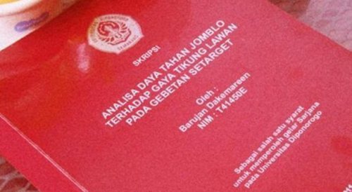 7 Judul skripsi ini  ini dijamin bikin kamu ngakak guling-guling