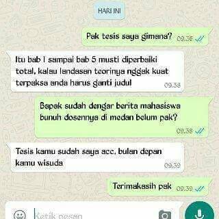 percakapan dosen vs mahasiswa © 2016 brilio.net percakapan dosen vs mahasiswa © 2016 brilio.net