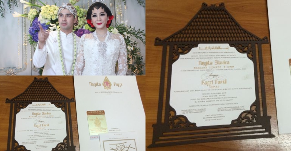 7 Undangan keren pernikahan artis Indonesia, mana paling kece? 