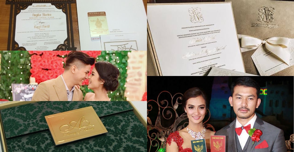7 Undangan keren pernikahan artis Indonesia, mana paling kece? 