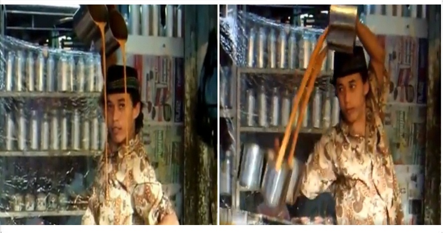 Pria ini sungguh energik, bikin teh tarik dan bisa bikin kamu tertarik