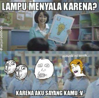 meme karena aku sayang kamu © 2016 brilio.net
