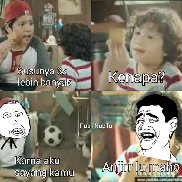 meme karena aku sayang kamu © 2016 brilio.net