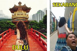 5 Pose terbaru berfoto saat traveling bareng pacar ini kocak abis