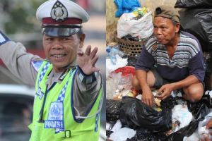 Bripka Seladi, polisi jujur yang cari tambahan dari memungut sampah