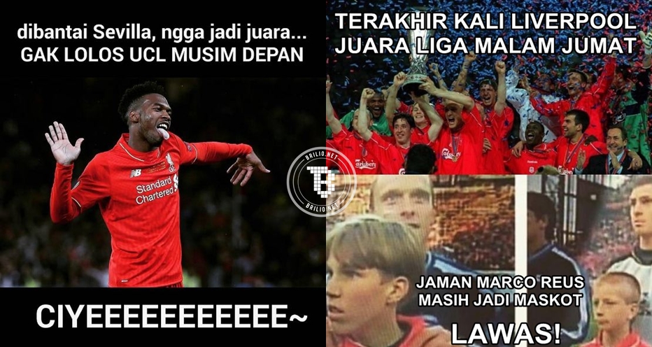 10 Meme ngenesnya Liverpool gagal juara Liga Eropa, sabar Bro!