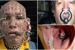 15 Orang ini bertindik ekstrem, keren atau bikin ngilu? 