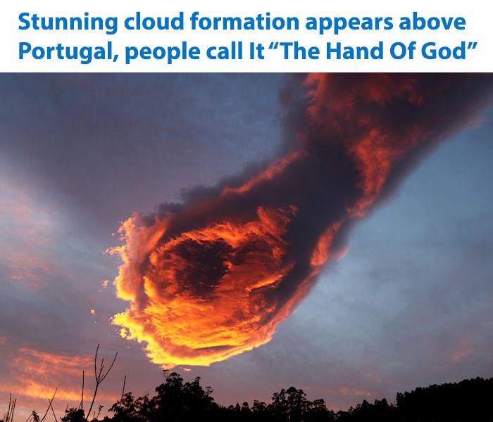Foto awan seperti kepalan tangan api tinju bumi ini hebohkan netizen