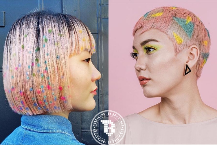 Tren rambut stensil, bisa ubah rambutmu seperti kanvas