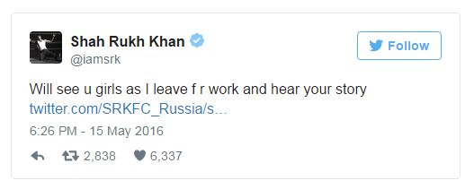  fans Shah Rukh Khan © 2016 brilio.net