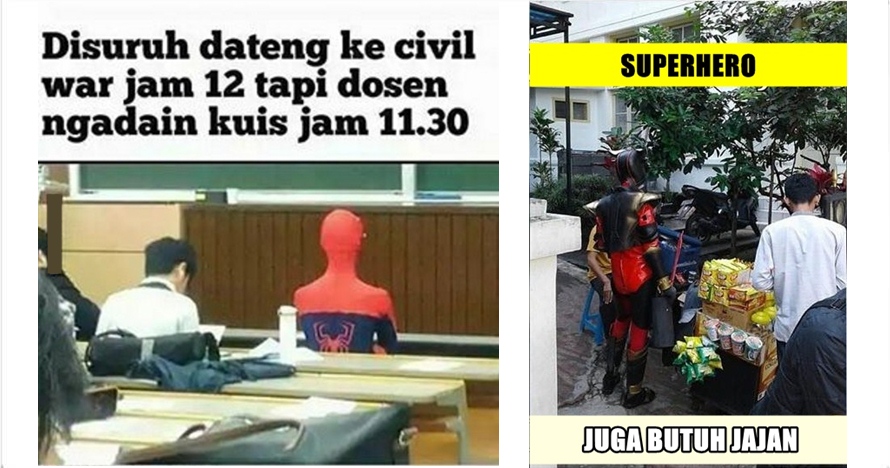 10 Foto candid ini tunjukkan 'Superhero' juga manusia biasa, kocak ! 