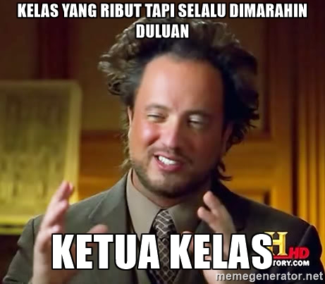Meme ketua kelas © 2016 brilio.net
