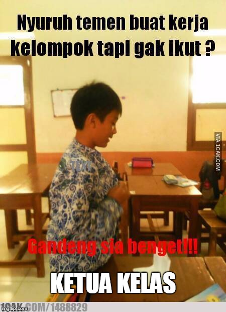 Meme ketua kelas © 2016 brilio.net