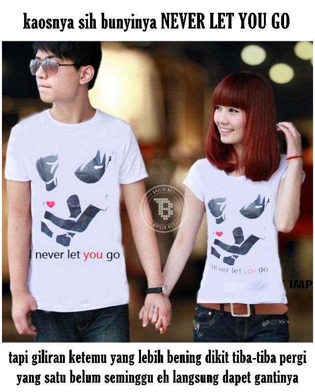 10 Meme lucu kaus couple ini bikin ketawa sendiri, awas tersindir! 