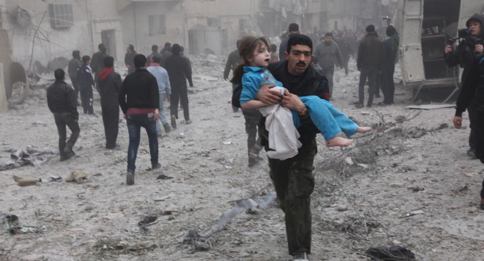 15 Foto sengsaranya penduduk Aleppo saat wilayahnya dibombardir rudal