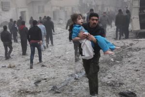 15 Foto sengsaranya penduduk Aleppo saat wilayahnya dibombardir rudal