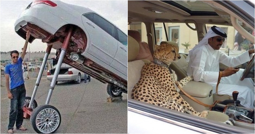 21 Aksi gokil orang dan mobilnya ini bikin geleng-geleng kepala,  duh!