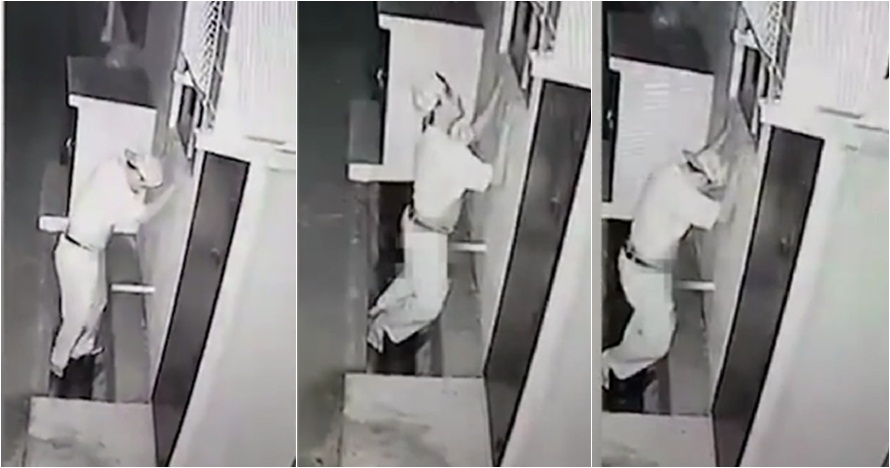 Pria ini terekam CCTV sedang bercinta dengan pipa ledeng, miris!
