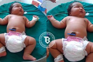 Bayi ini terlahir dengan berat  6,8 kg! Diklaim terberat dunia...
