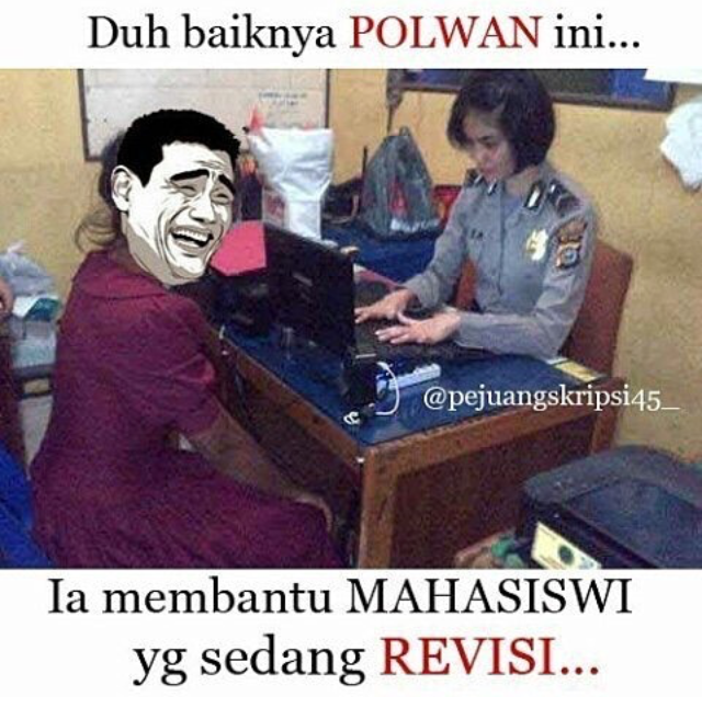 meme positif thinking kepada Polisi © 2016 brilio.net