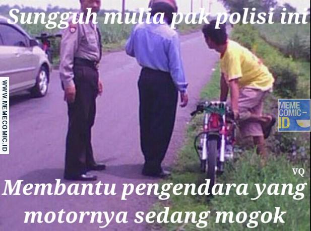 meme positif thinking kepada Polisi © 2016 brilio.net