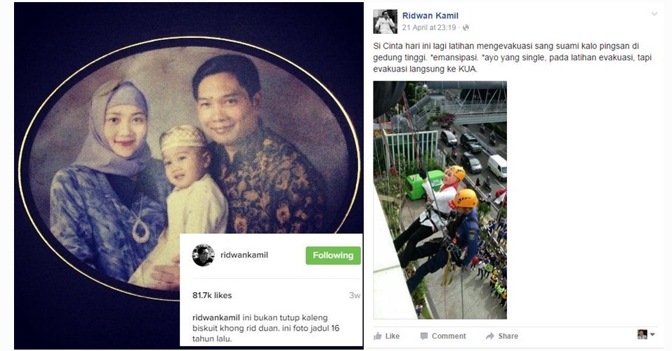 20 Status medsos Ridwan Kamil yang bikin ngakak, bukti dia humoris